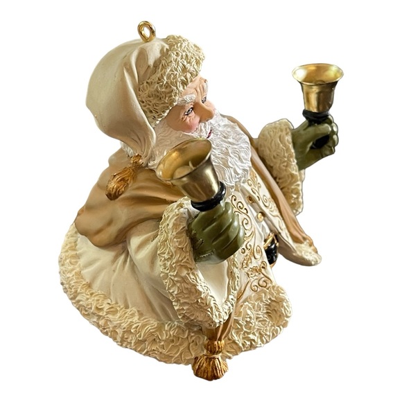 2004 Hallmark VIP Gift Jolly Old Kris w/ Bells Jingle Christmas Ornament W/Box - Picture 3 of 10